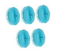 Veemoon Brosse Shampooing Ronde 5pcs en Pp Tpr pour Massage du Cuir Chevelu, Protection des Racines, Nettoyage Doux à Domicile Poignée Ergonomique Couleur Aléatoire