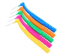 Veemoon Brosses Interdentaires Portables Lot 50 Pièces Couleurs Variées Tête L Nettoyantes Douces Solide Soins Bucco-dentaires Hygiène Orale Nettoyage Interdentaire Quotidien pour Dents