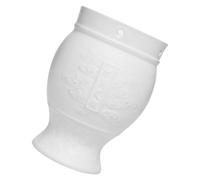 Veemoon Brûleur à Moxa en Céramique Mat Blanc, Réservoir de Chaleur Porte-cônes Moxa Aiguille de Fixation, Portable pour Moxibustion Corps, Outil de Massage Bien-être Traditionnel, Usage