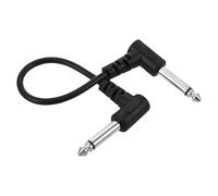 Veemoon Câble de Guitare Électrique Patch Audio pour Pédale et Micro | PVC Cuivre, du Bruit, Son Clair, Format Portable Noir, Compatibilité Large pour Musiciens et Guitaristes