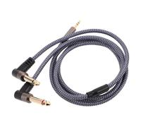 Veemoon Câble Stéréo 3,5 MM vers Double 6,5 MM Coudé pour Clavier et | Transmission Audio Pure, Répartition vers Deux Sorties, Compatibilité Double, Métal Plastique Nylon, Câble de Liaison