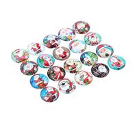 Veemoon Cabochons en Verre à Dos Plat de Noël 12 MM Autocollants Pierres Précieuses Lot de 60 Pièces Style Aléatoire pour Bricolage Décoration Bijoux Vêtements et Accessoires Festifs