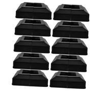 Veemoon Cache Bases Poteau Plastique Couvre Base Décoratif pour Poteaux de Clôture Compatible avec Différentes Installation Facile et Rapide pour Apparence des Structures Extérieures