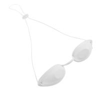 Veemoon Cache-Œil Réglable Blanc pour Soins Esthétiques Masque Yeux Client Réutilisable en Matériau Doux Protection la Lumière pour Épilation et Lavage des Sourcils Petit Couvre-Yeux