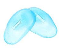 Veemoon Cache-oreilles en Silicone Bleu 2 Pièces pour Coloration et Soins Capillaires, Protection Auditive Étanche Réutilisable, Outil Professionnel pour Salon et Usage à Domicile