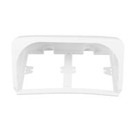 Veemoon Cache-prise Étanche pour Prise Double Extérieure, Boîtier Abs Résistant aux Intempéries, Protection Anti-pluie pour Prises Murales, Couverture Blanche Adaptée pour Usage Extérieur