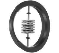 Veemoon Cache-rosace Métallique pour Guitare Insert de Rosace Grillagée pour Guitare Métal Noir sans Bavure Diamètre 9,8-9,9cm pour Folk 39-41 Pouces