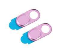 Veemoon Cache Webcam Anti-Hacking en Alliage D'aluminium Coulissant 2pcs Protection Privée Facile à Utiliser Couleur Or pour Ordinateur Portable et Tablette
