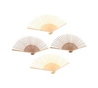 Veemoon Cadres d'Éventails Pliables en Lot de 4 Cadre Soi-Même pour Projets Créatifs et Activités Culturelles Assemblage Facile Kit de Bricolage pour Amateurs d'Artisanat Traditionnel