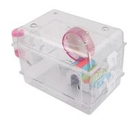 Veemoon Cage à Hamster avec Roue d'exercice, Maison pour Hamster en Acrylique Transparent, Grosse Villa Château, Bol, Biberon Anti-Fuite, Petite Maison Colorée, pour Style Plusieurs Styles