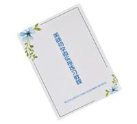 Veemoon Cahier Exercices Pour Pose De Cils De Papier Entraînement Blanc Cours Pratique Pour Débutants