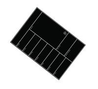 Veemoon Calendrier Magnétique Hebdomadaire Réutilisable Noir Étiquettes Mémo Effaçables pour Frigo et Surface Métallique Organisateur Pratique pour Cuisine et Maison