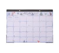 Veemoon Calendrier mural de Noël janvier 2027 - juin 2028, sous-main | Calendrier julien 18 mois, protège-coins, sous-main, grands blocs, pour l'organisation et la planification de bureau, 43