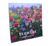 Veemoon Calendrier mural fleuri, calendrier mensuel suspendu 2027