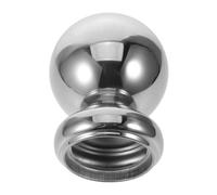 Veemoon Capuchon de Poteau de Rail Boule de Fixation Main Courante en Acier Inoxydable Argenté, Sphère Ronde Creuse, Embout de Rail Protecteur, pour Escalier Intérieur et Extérieur