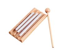 Veemoon Carillon de Percussion Musicale à 3 Tons Maillet, Instrument Éducatif Compact et Portable pour Gestion de Classe, Yoga et Apprentissage Musical Garçon et Filles, Fournitures