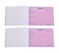 Veemoon Carnet de Factures 2 Pièces 14,6 X 10,5 Cm, Bloc de Reçus Numérotés Consécutivement pour Mécanicien Mobile, Papier Reçu de Loyer et Bons de Commande, Formulaire de Vente Bureau