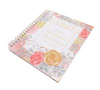 Veemoon Carnet de Mariage 289X235 MM Organisateur de Mariage Romantique et Délicat Bloc-Notes pour Fiançailles Calendrier Compte à Rebours Livre de Planification Souvenirs et Invités