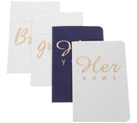 Veemoon Carnet de Vœux de Mariage Pratique pour Mariés, Papier Blanc