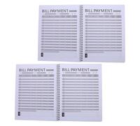 Veemoon Carnet Organisateur de Factures Mensuelles Noir - Planificateur de Budget Personnel et Liste de Contrôle des Paiements - Suivi des Dépenses Mensuelles pour Gestion