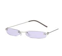 Veemoon Carrées à Lentilles Violettes Accessoires de Mode Unisexes Protection Uv pour Fêtes et Activités Extérieur