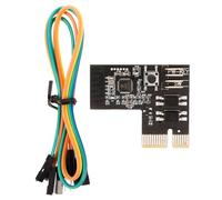 Veemoon Carte De Bouton d'alimentation Pc Câble pour Contrôle à Distance, Utilisateurs Pc, Design Compact, Fonction Commutable, Usage Informatique Bureau, Compatible Cartes Slot, Couleur Noire