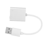 Veemoon Carte Son Câble Audio Répartiteur Audio pour Casque Convertisseur De Prise Casque Répartiteur Casque pour Ordinateur Adaptateur pour Écouteurs Mélangeur De Carte Son Alliage