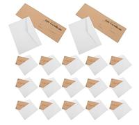 Veemoon Cartes de Certificat Vierges en Papier Kraft 30X10 CM avec 25 Enveloppes Blanches 11X16 CM - Lot de 25 sets de Cartes et Enveloppes pour Invitations Certificats Vacances Salons