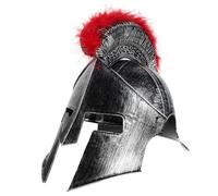Veemoon Casque de Guerrier Romain Argenté pour Costume Cosplay, Chapeau Viking et Accessoire de Déguisement Soldat, pour Carnaval, Fêtes Costumées et Théâtre, Accessoire Photo de Carnaval