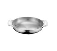 Veemoon Casserole Inox Double Poignée Pot de Portable pour Fruits de Mer Fond Stable et Nettoyage Facile pour Plats Épicés et Fondues