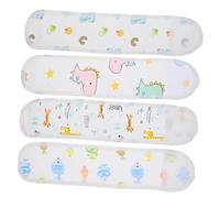 Veemoon Ceinture Ventrale Pour -né 4 Pièces Tissu Doux Respirant Réglable Protection Le Froid Motifs Animaux Mignons -né Bébé Protection Nombril Confort Quotidien