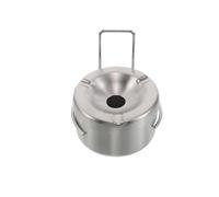 Veemoon Cendrier Mural en Acier Inoxydable avec Couvercle Coupe-Vent, Support Demi-Lune, Poubelle à Cendres pour Toilettes et Salle de Bain, Accessoire WC Compact, Anti-Projection