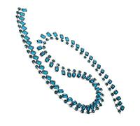 Veemoon Chaîne Décorative Strass Rectangulaire et Ronde pour Chaussures et Vêtements Accessoire pour Mariage Patch de Décoration et Ceinture Sash Charme Multi Usage pour Femmes