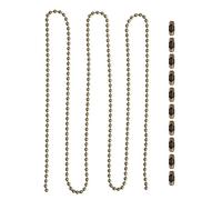 Veemoon Chaînette de Ventilateur de Plafond en Métal 1 M avec Connecteurs, Chaîne Longue pour Lampe et Ventilateur, Installation Facile pour Éclairage et Contrôle Domestique