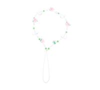 Veemoon Chaînette pour Téléphone Portable Créative avec Perles Accessoire de Suspension et Décoration pour Coque de Téléphone