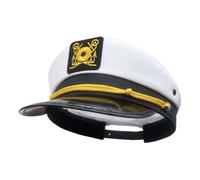 Veemoon Chapeau de Capitaine de Yacht pour Homme Chapeau de Soleil avec Visière Incurvée pour Protection UV