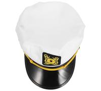 Veemoon Chapeau de Capitaine D'halloween Réglable en Polyester, Style | Accessoire de Rôle, Protège du Soleil Direct, pour Parc et Maison, Présent Familial, Look Soigné