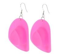 Veemoon Chapeau De Cowboy Forme De Boucles Oreilles Pendentif Élégant Bijoux Western Pour Femmes