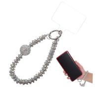 Veemoon Charm de Téléphone Strass avec Bracelet de Poignet pour Téléphone Décorative Accessoire Élégant et Durable pour Smartphone Facile à Installer pour Femmes et Filles