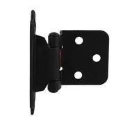 Veemoon Charnière à Ressort Auto-fermante 1/2 Pouce, Acier Robuste Noir, Charnières pour Armoire de Camping-car, Quincaillerie D'armoire Semi-cachée, Fermeture Automatique Adaptée