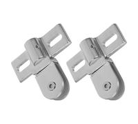 Veemoon Charnières Pivotantes en Alliage pour Porte Pivotante en Verre Renforcé Lot de 2 Charnières Inox Épaisses pour Porte Quincaillerie Supérieure et Inférieure Usage Salle de Bain