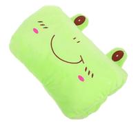 Veemoon Chauffe-Mains d'hiver en Peluche Motif Dessin Animé Grenouille, Coussin Chaud Moelleux Mains, Taille Moyenne, Portable et Pratique pour Bureau, École et Plein Air, Oreiller