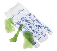 Veemoon Chaussettes de Réflexologie avec Outil de Massage Chaussettes Acupression Polyester Confort Stimulation des Points de Pression pour Soulagement et Circulation Améliorée Ensemble