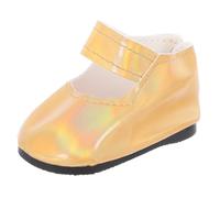 Veemoon Chaussures Miniatures pour Poupée Fille 45 Cm, Petite Taille, Imitation Cuir Souple, Couleur Rose, Accessoires de Remplacement pour Maison de Poupée, Paire de Chaussures Habillées