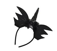 Veemoon Chauve Souris Et Licorne Bandeau Pour Cheveux Halloween Accessoire De Décoration Pour Garçon Fille Noir