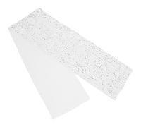 Veemoon Chemin de Table à Paillettes Argenté 30 X 180 CM en Tissu Pelucheux Doux Décor Festif pour Mariage Anniversaire et Fêtes de Noël Nappe Décorative Brillante et Résistante