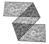 Veemoon Chemin de Table Halloween avec Motifs Toile Araignée Nappe Dentelle Noire pour Décoration de Table Salle à Manger et Fêtes