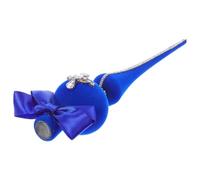 Veemoon Cimier d'arbre de Noël à Paillettes en Forme de Gourde pour Décoration de Fête de Noël - Bleu