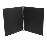 Veemoon Classeur à Anneaux A4 Fin en Papier Kraft Noir Couverture Rigide, Protège Documents et Stockage Sécurisé pour Bureau ou École