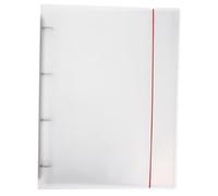 Veemoon Classeur à Anneaux Transparent pour Partitions Pochette Portable PP Résistant Organiseur de Documents Musical Pratique